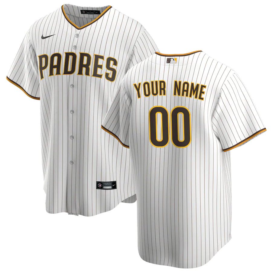 Cheap Youth San Diego Padres Nike White Replica Custom MLB Jerseys